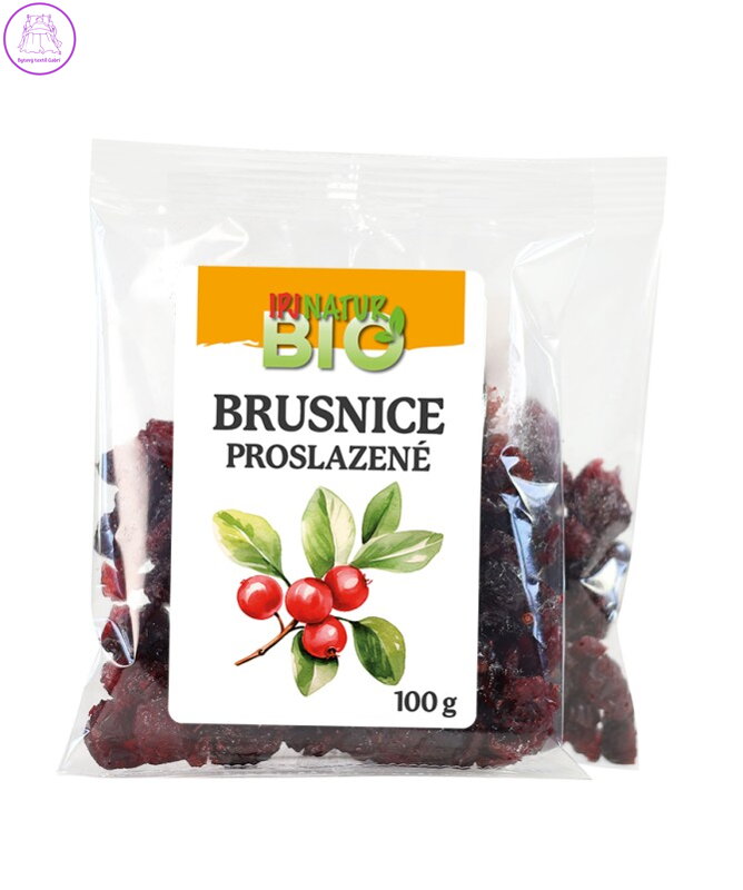 Brusnice proslazené BIO 100g IPJ NATUR 5527