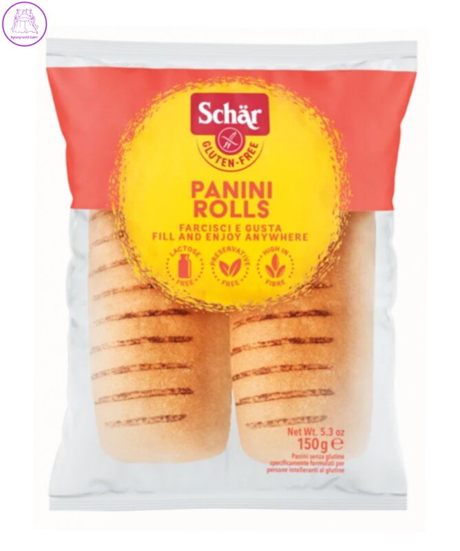 Panini rolls bulky bílé k dopečení 150g 2ks Schar bez lepku  3022