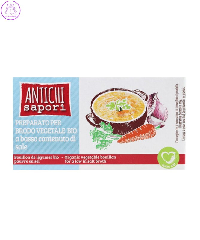 Bujon zeleninový se sníženým obsahem soli BIO 60g Zangrando bez lepku  1481