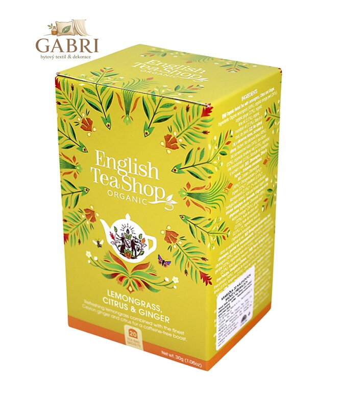 English Tea Shop - citronová tráva, zázvor BIO 20x1,5g 212