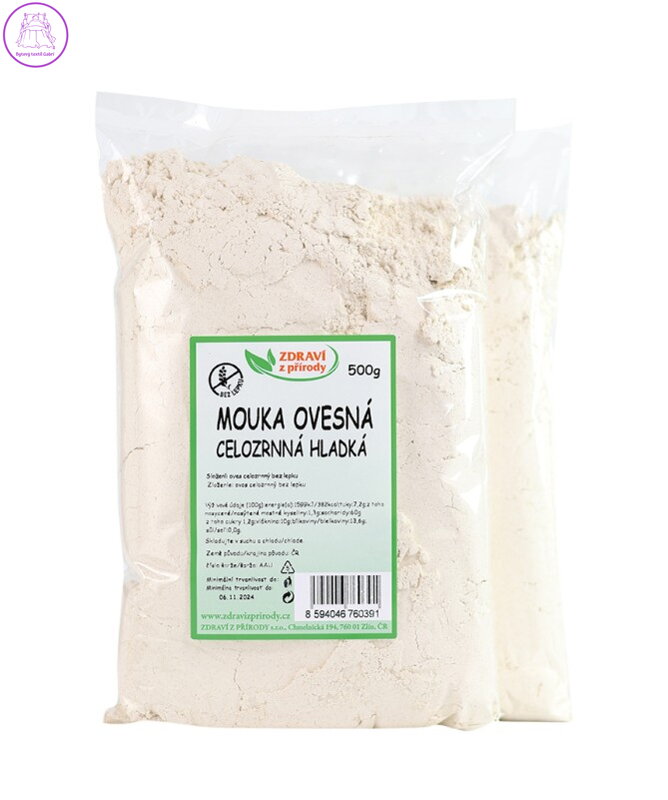 Mouka ovesná celozrnná hladká 500g ZP bez lepku 1455