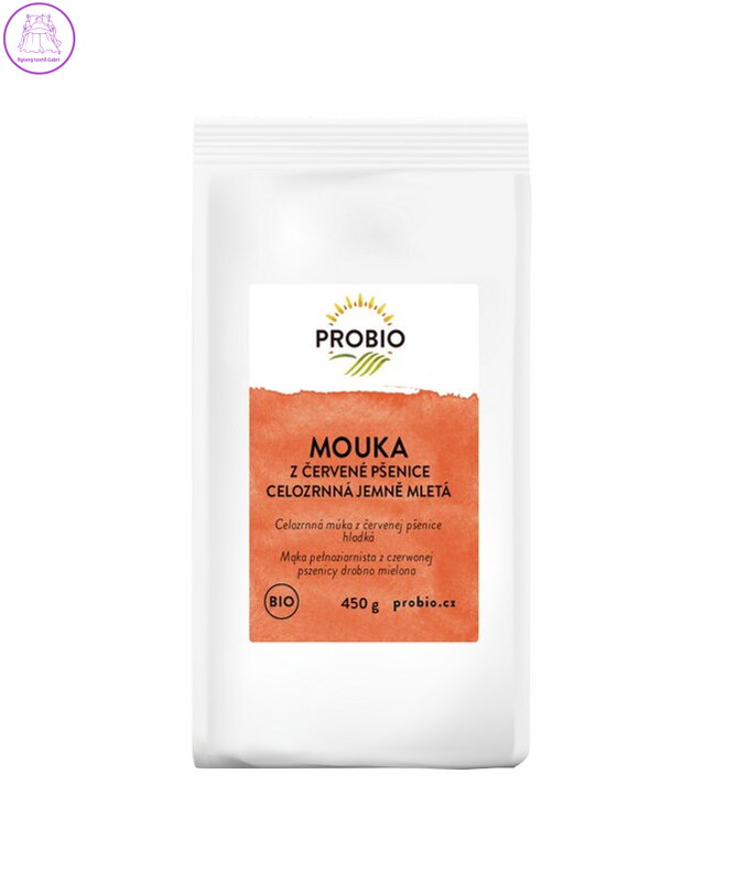 Mouka z červené pšenice celozrnná jemná BIO 450g Probio 1009