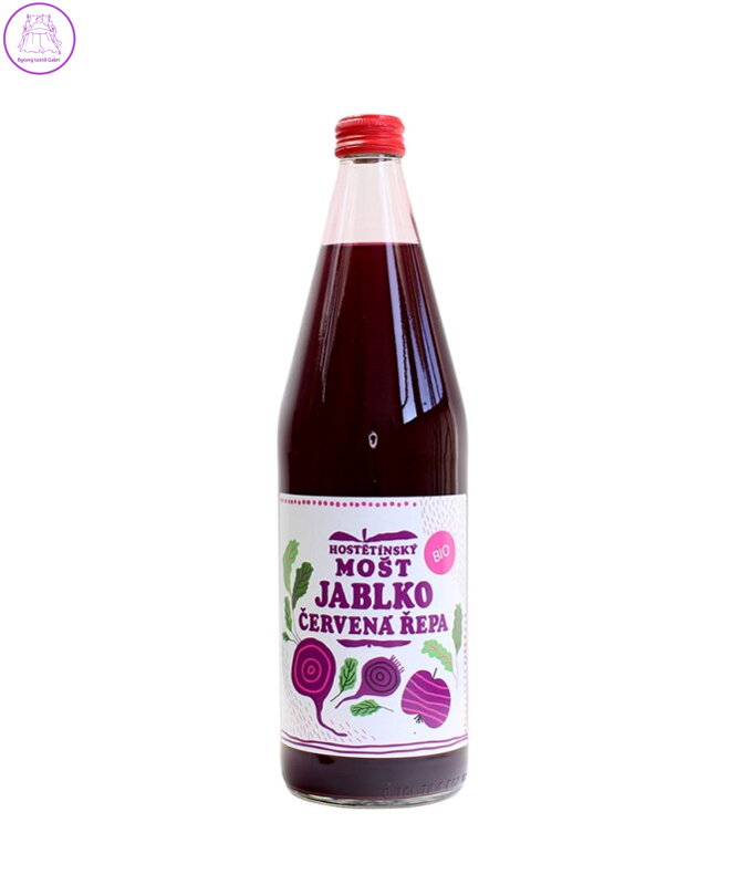 Mošt jablko, červená řepa BIO 0,75l Hostětín 1707