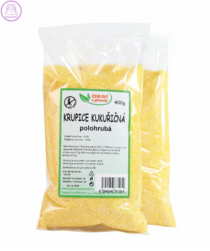 Krupice kukuřičná polohrubá 400g ZP 138