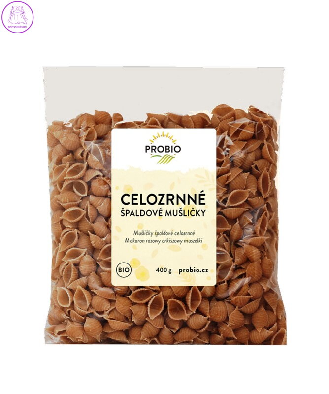 Těstoviny špaldové mušličky celozrnné BIO 400g Probio 2638