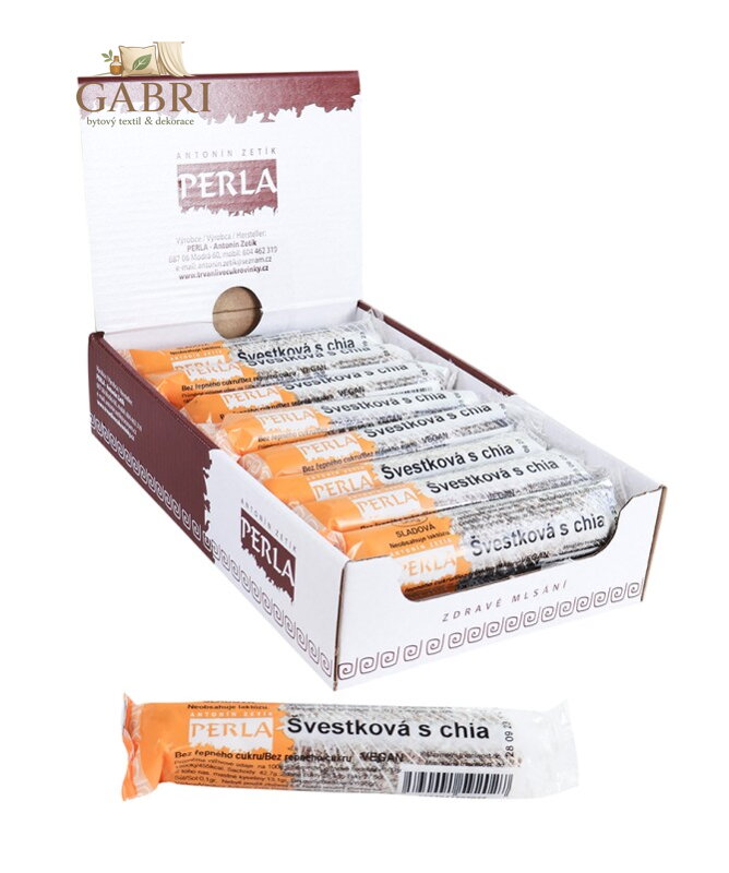 Švestková s chia tyčinka KARTON (18x50g) Zetík 2207