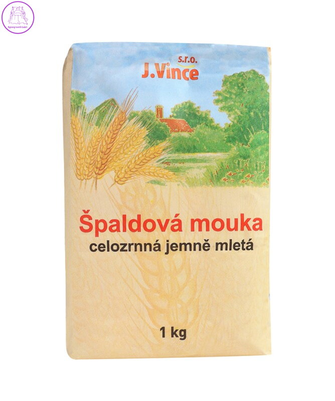 Mouka špaldová celozrnná hladká 1kg Vince 850