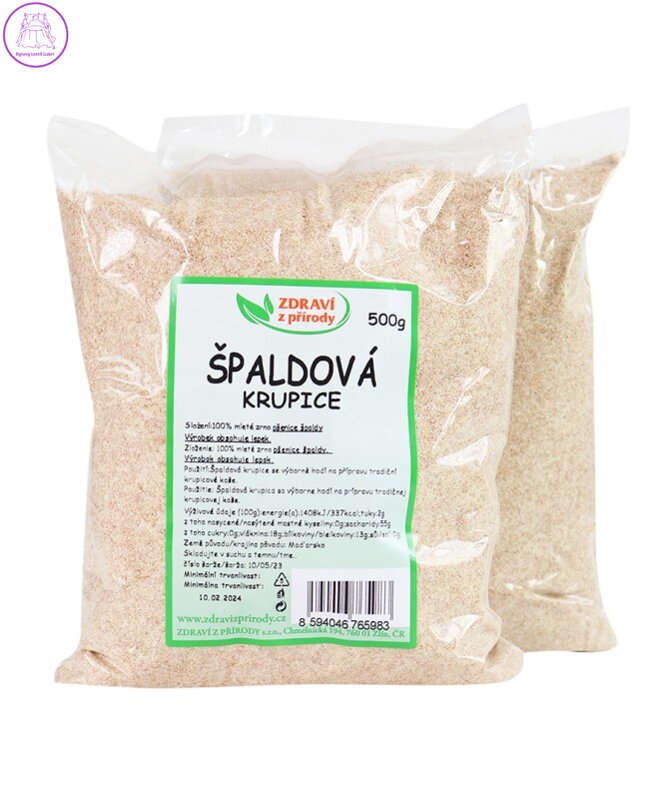 Krupice špaldová celozr. 500g ZP 980
