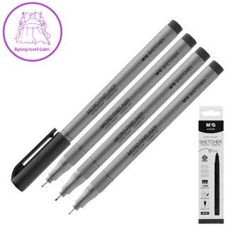 Liner M&G Sketcher, sada 3 ks ((0.1/0.3/0.5 mm), čierny