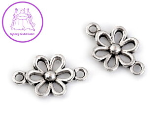 Našívací díl květ 9x15 mm
