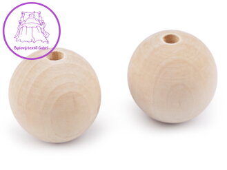 Dřevěné korále nelakované Ø45 mm