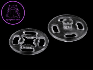 Plastové patentky / stiskací knoflíky Ø13 mm, Ø15 mm