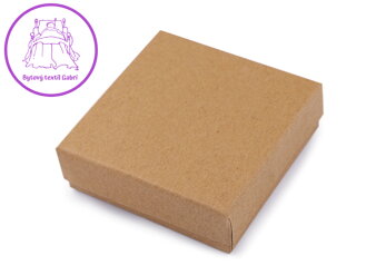 Krabička na šperky natural 9x9 cm