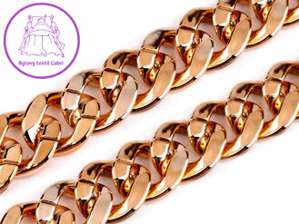 Designový řetěz k výrobě a zdobení oděvů a doplňků šíře 34 mm