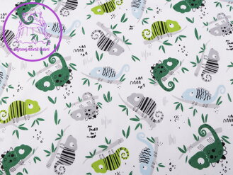 Bavlněná látka / plátno chameleon