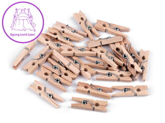 Dřevěný mini kolíček jednobarevný 3x26 mm