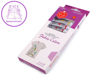 Barvy na textil 12 barev