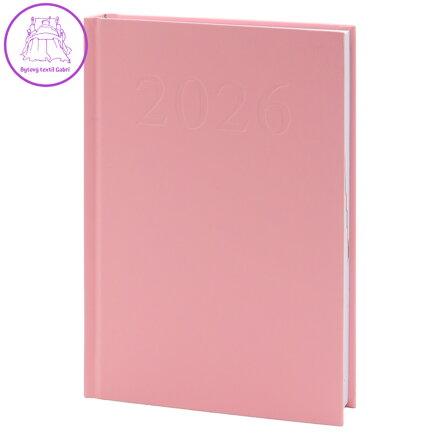 Diář A5 1 strana / 1 den 2026 - Standard růžový Diář A5 1 strana / 1 den 2026 - Standard růžový