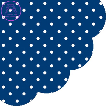 Ubrousky PAW R 32 cm Dots Dark Blue