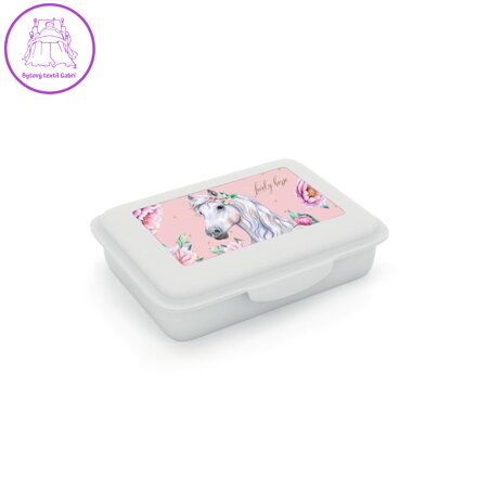 Box na svačinu s přihrádkou kůň romantic