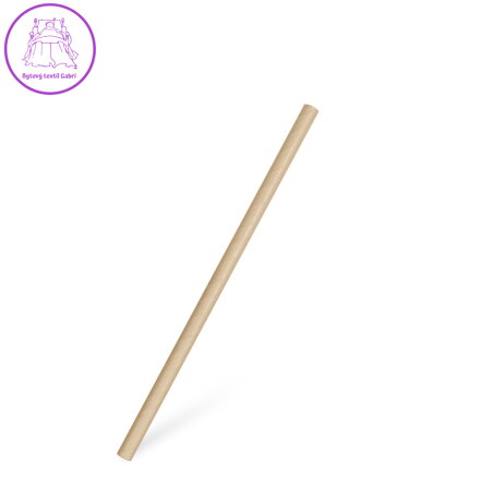 Slámka papírová kraft `JUMBO` Ø8mm x 20cm [100 ks]