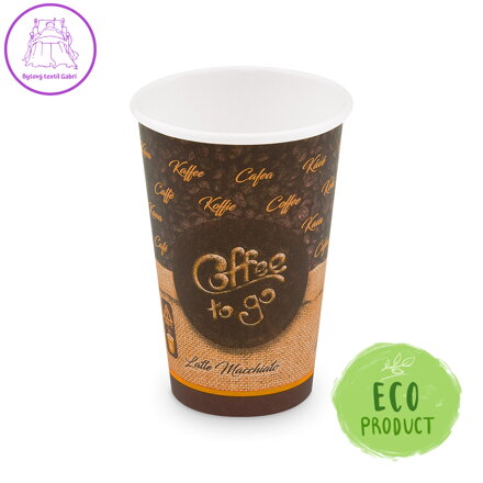 Pohár papírový spotlačou "Coffee to go" 330 ml, L (O 80 mm), 50 ks