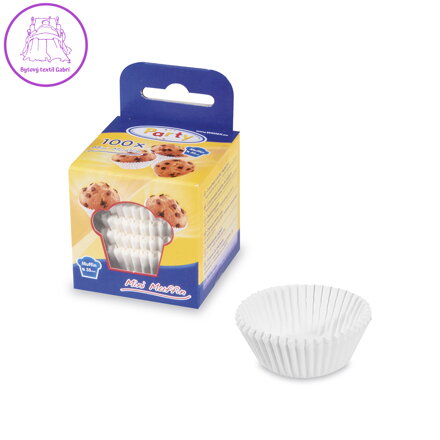 Cukr. košíčky bílé průměr 35 mm, výška 20 mm / 100 ks /