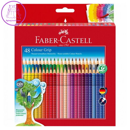 Pastelky akvarelové Faber-Castell Colour Grip sada 48 ks