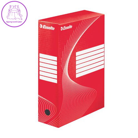 Archivní box A4 / 100 mm, karton, ESSELTE "Standard", červený
