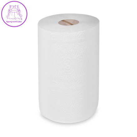 Utierka (Tissue) rolovaná 2vrstvá s ražbou biela O13,5cm 19cm x 50m [6 ks]