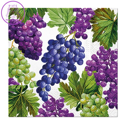 Ubrousky PAW L 33x33cm Natural Grapes