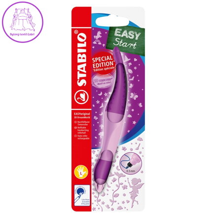 Ergon. váleček pro leváky STABILO EASYoriginal 3D DreamWorld růžový - modrý