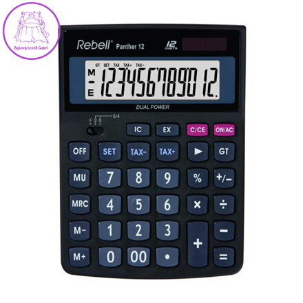 Kalkulačka stolová REBELL RE-PANTHER 12 BX