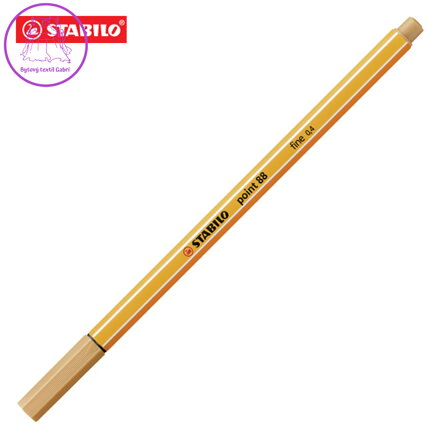 Liner STABILO point 88 tmavo okrový
