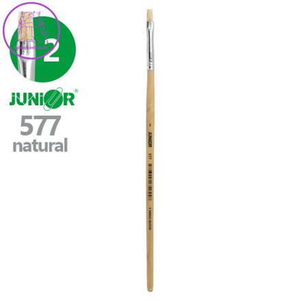 Štětec plochý JUNIOR č. 2" 577 Natural
