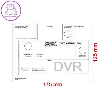 Obálky B6 125 x 175 mm do vlastních rukou