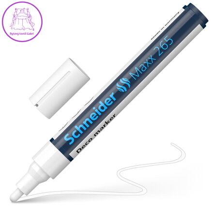 Schneider Maxx 265 neonový křídový popisovač - bílý