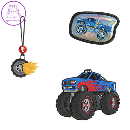 Doplňkový set obrázků MAGIC MAGS Monster Truck Rocky k aktovkám GRADE, SPACE, CLOUD