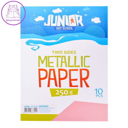 Dekorační papír A4 10 ks růžový metallic 250 g