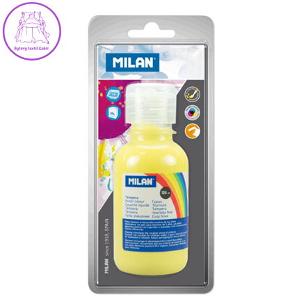 Temperová barva MILAN 125 ml žlutá - blistr