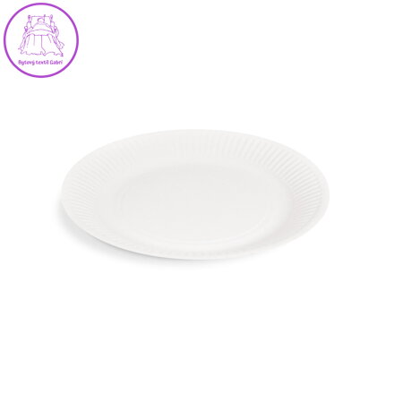Papírový talíř (FSC Mix) bílý Ø18cm [10 ks]