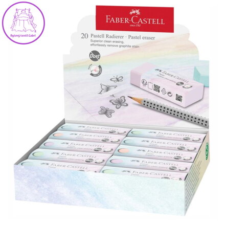 Guma Faber-Castell bezprašná (4 barvy)