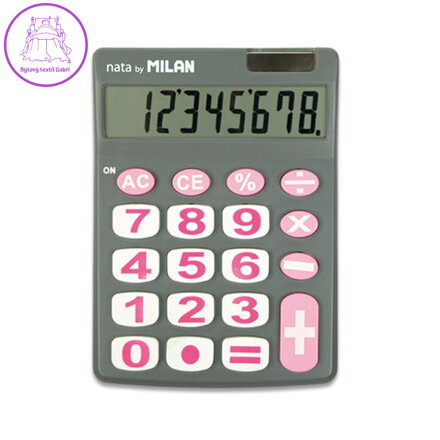 Kalkulačka MILAN 8-místná 151708 šedá - blistr