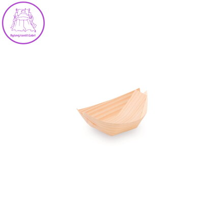 Fingerfood miska (dřevěná FSC 100%) lodička 8 x 5,5 cm [100 ks]