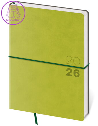 Diář 2026 týdenní A5 Flexio - zelený