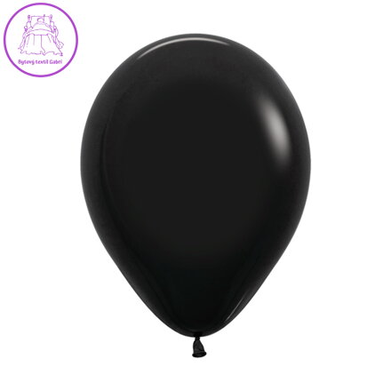 Balón Solid 25 cm, čierny /100ks/
