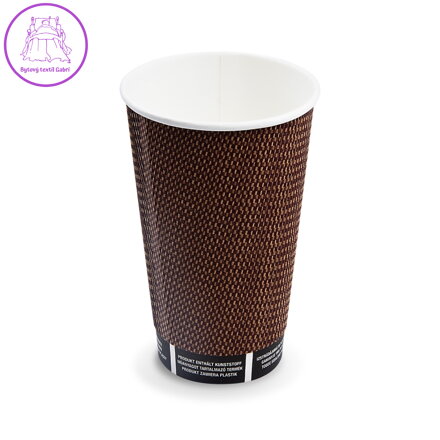 Papírový kelímek PREMIUM Ø90mm 510ml `XL: 0,4L/16oz` [25 ks]