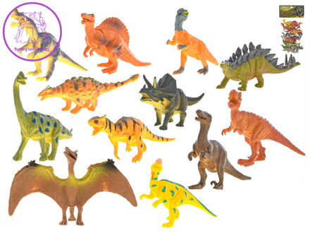 Dinosauři 12-14cm 12ks v sáčku