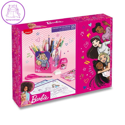 Multiproduktová sada MAPED Barbie, 35 ks