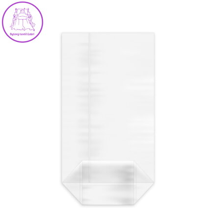 Vrecko číre (OPP) s krížovým dnom 12 x 22,5 + 5 cm [100 ks]